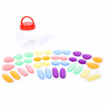 Transparent Junior Rainbow Pebbles
