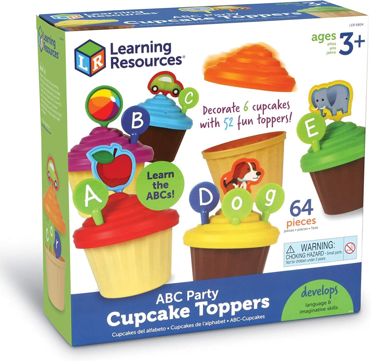 ABC Party Cupcake Toppers